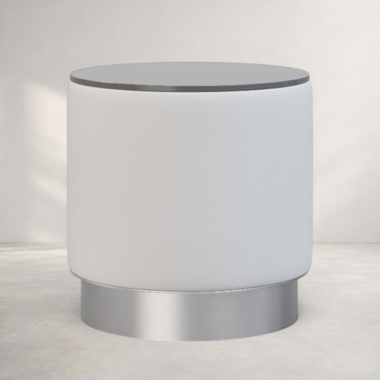 Bora Upholstered Drum Table