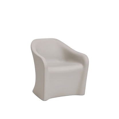 Stat Medical Inc Flo BH lounge chair in light grey, featuring a durable, ligature-resistant rotomolded design.