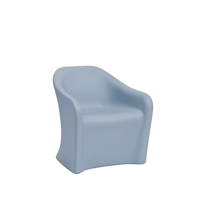 Stat Medical Inc Flo BH lounge chair in light blue with a durable, ligature-resistant rotomolded design.