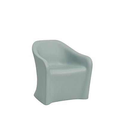Stat Medical Inc Flo BH lounge chair in sage green with a durable, ligature-resistant rotomolded design.