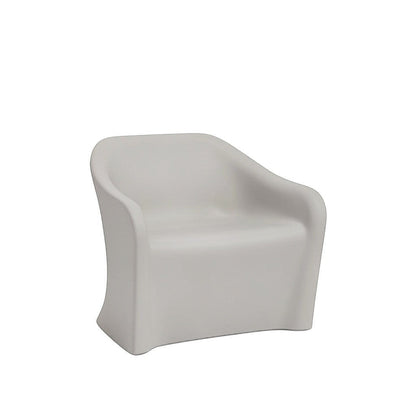 Stat Medical Inc Flo BH lounge chair in light grey with durable, ligature-resistant rotomolded construction.