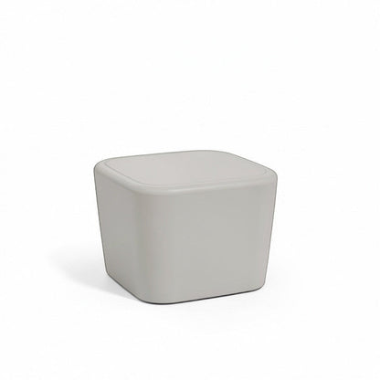 Stat Medical Inc Flo BH occasional table in light grey with rounded safety corners and ligature-resistant design.