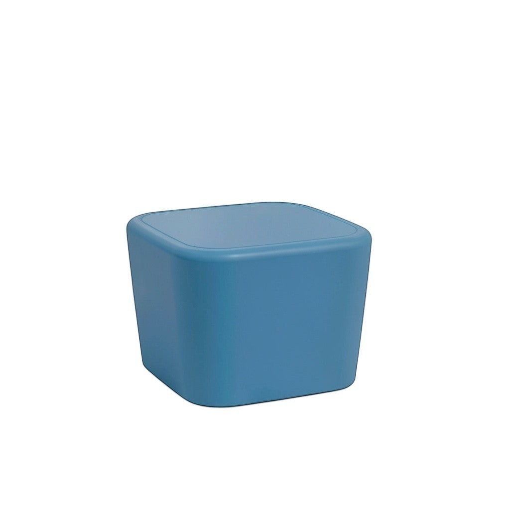 Stat Medical Inc Flo blue behavioural health occasional table with rounded edges and seamless stain-resistant surface