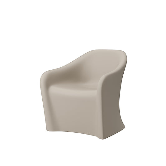 A Flo Rotomolded Lounge Chair for behavioural health in the colour Warm Sand on a plain white background