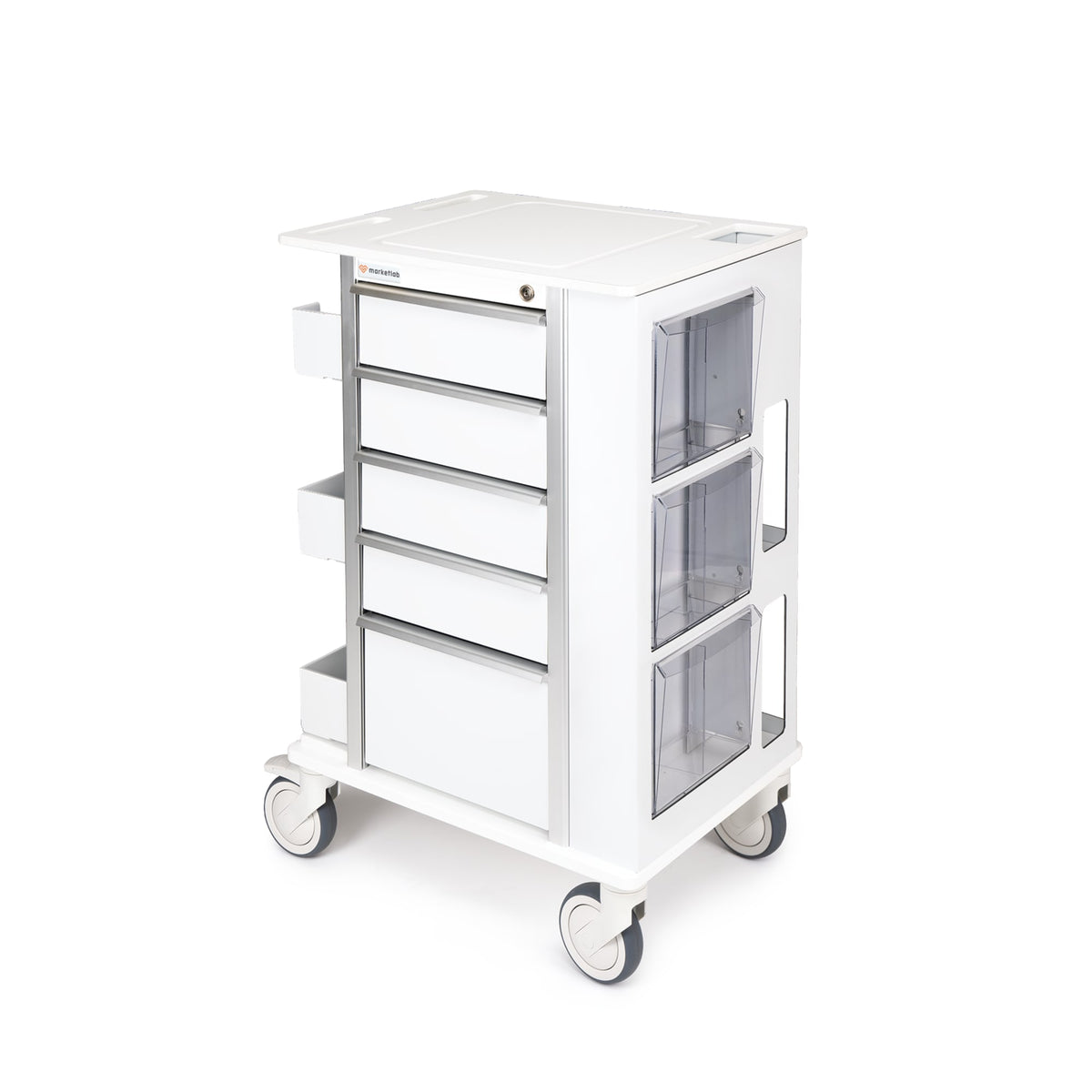 Insight Phlebotomy Cart, 5 Drawers, Key Lock