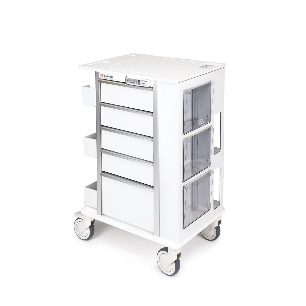 Insight Phlebotomy Cart, 5 Drawers, Electronic Lock