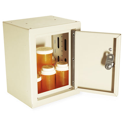 NC09B07-ST1 Mini Narcotics Cabinet, Single Locking Outer Door