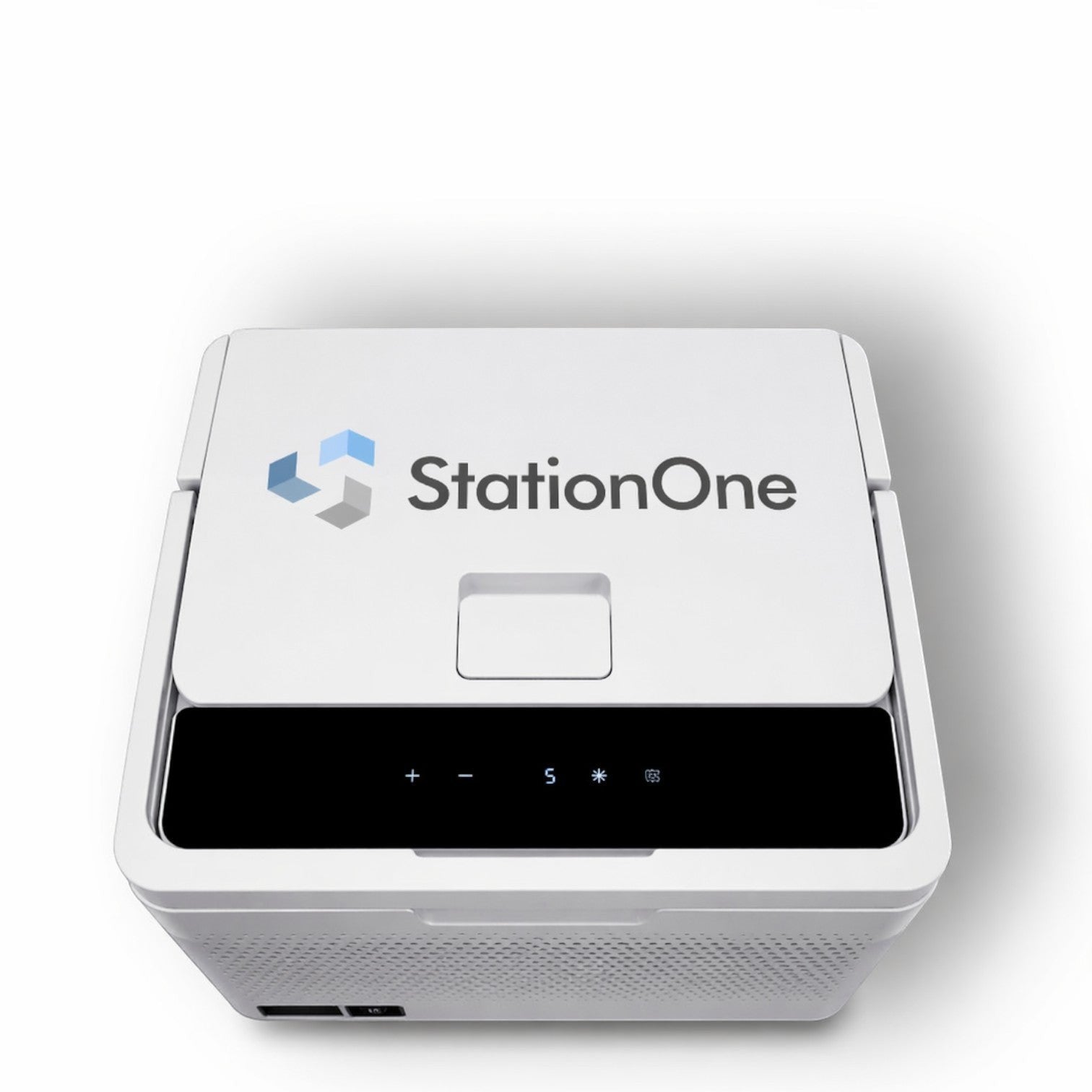 Station One Portable breast milk refrigerator shown from the top