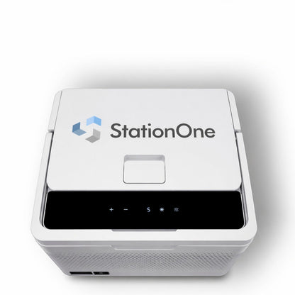 Station One Portable breast milk refrigerator shown from the top