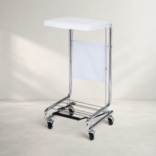 Chrome Square Hamper