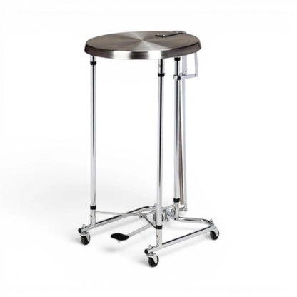 Chrome Round Hamper