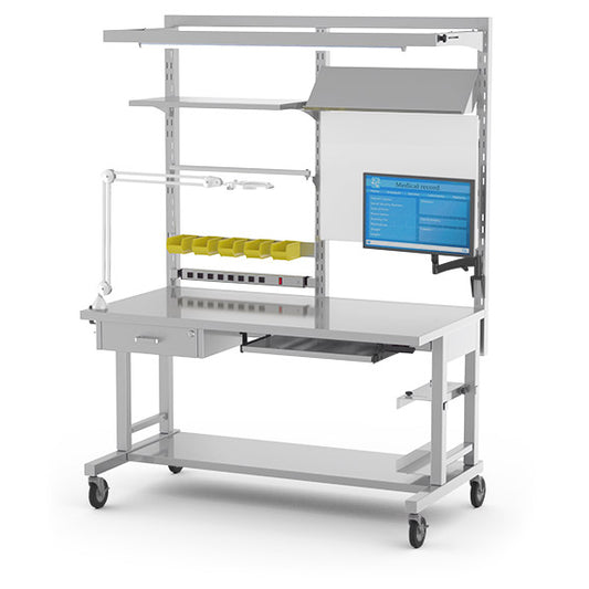 Stainless Steel Prep and Pack Workstation