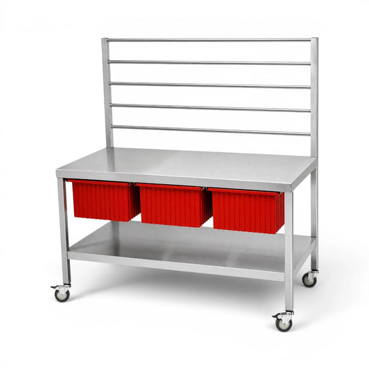 Central Sterile Instrument Wrapping Station