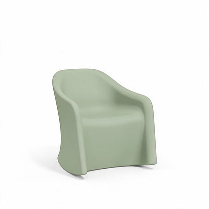 Stat Medical Inc Flo BH Rocker Chair in sage green rotomolded plastic for behavioral health environments
