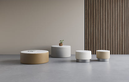 Bora Upholstered Drum Table