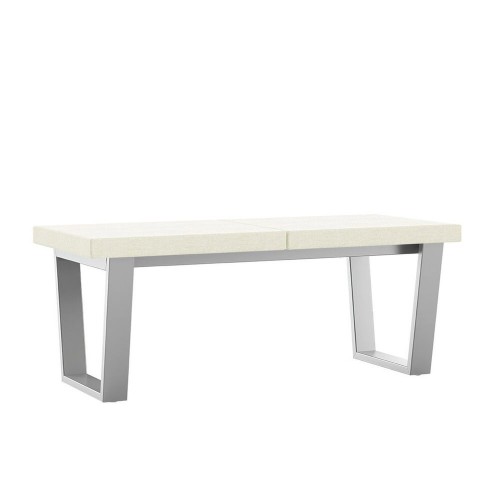 Porto POB224 2-seat bench with 24" seats and metal frame
