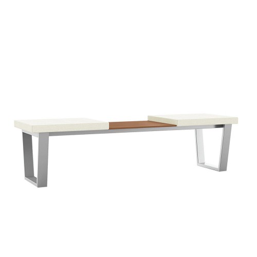 Porto POB324-CT 2-seat bench with 24" seats and center table