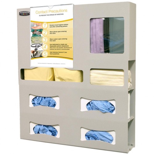 PPE wall mounted Organizer and dispenser